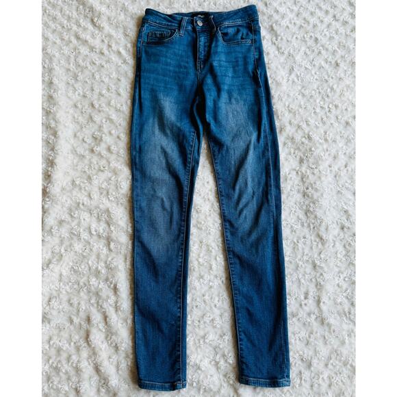 Vervet by Flying Monkey High Rise Skinny Fit Cotton Denim Blue Jeans VT106 Sz 24 - Picture 2 of 10